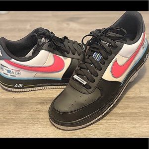 Nike Air Force 1 Racing Colors black/white-racer blue.   Mens size 11